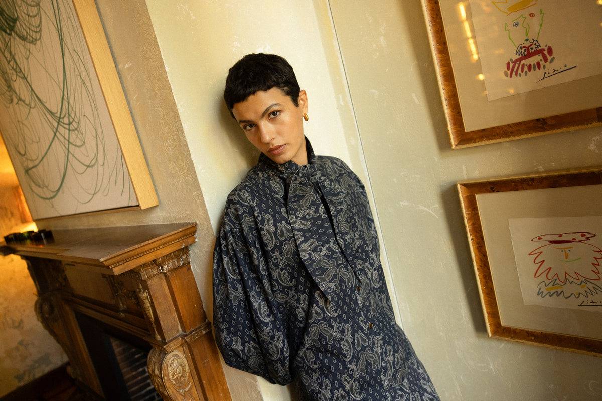 Kashmir Blue Shirt