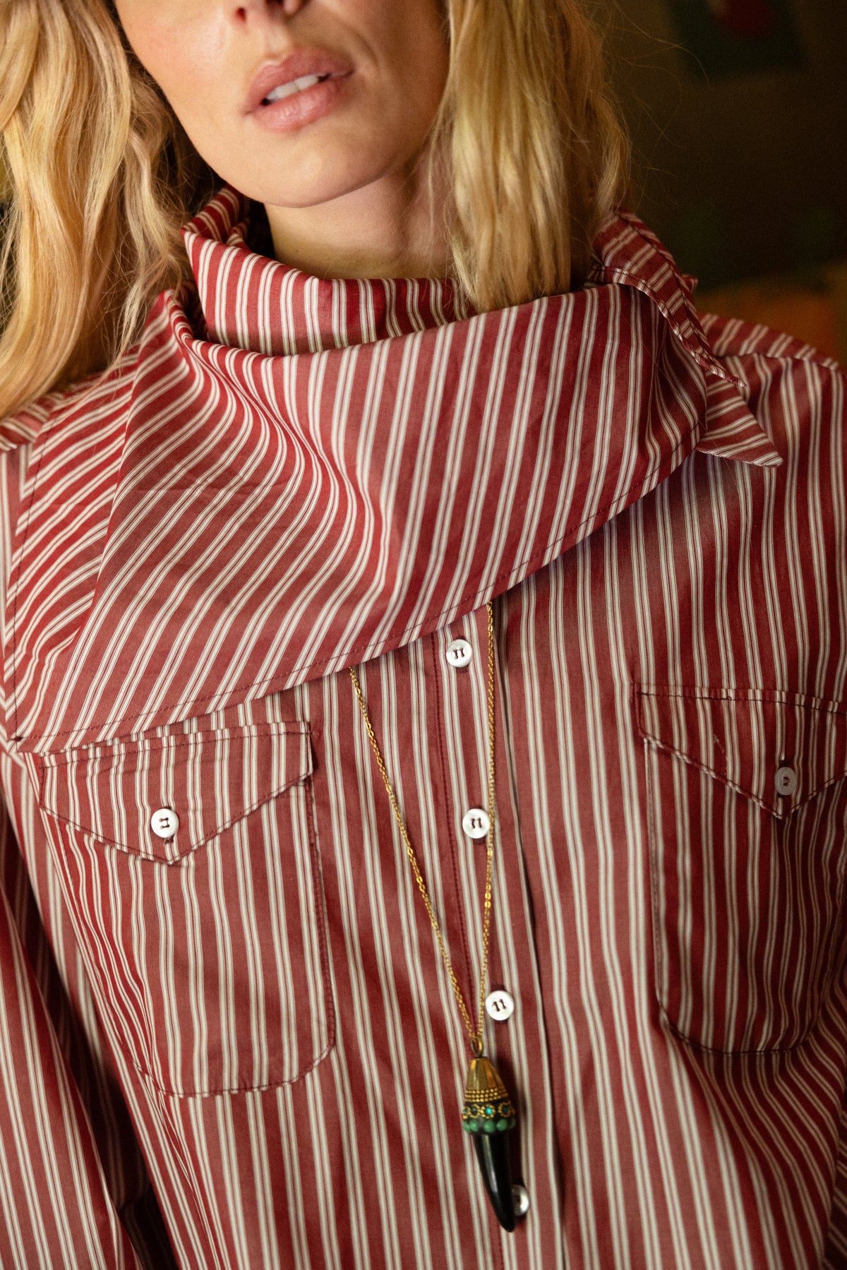 Cleo Red Shirt