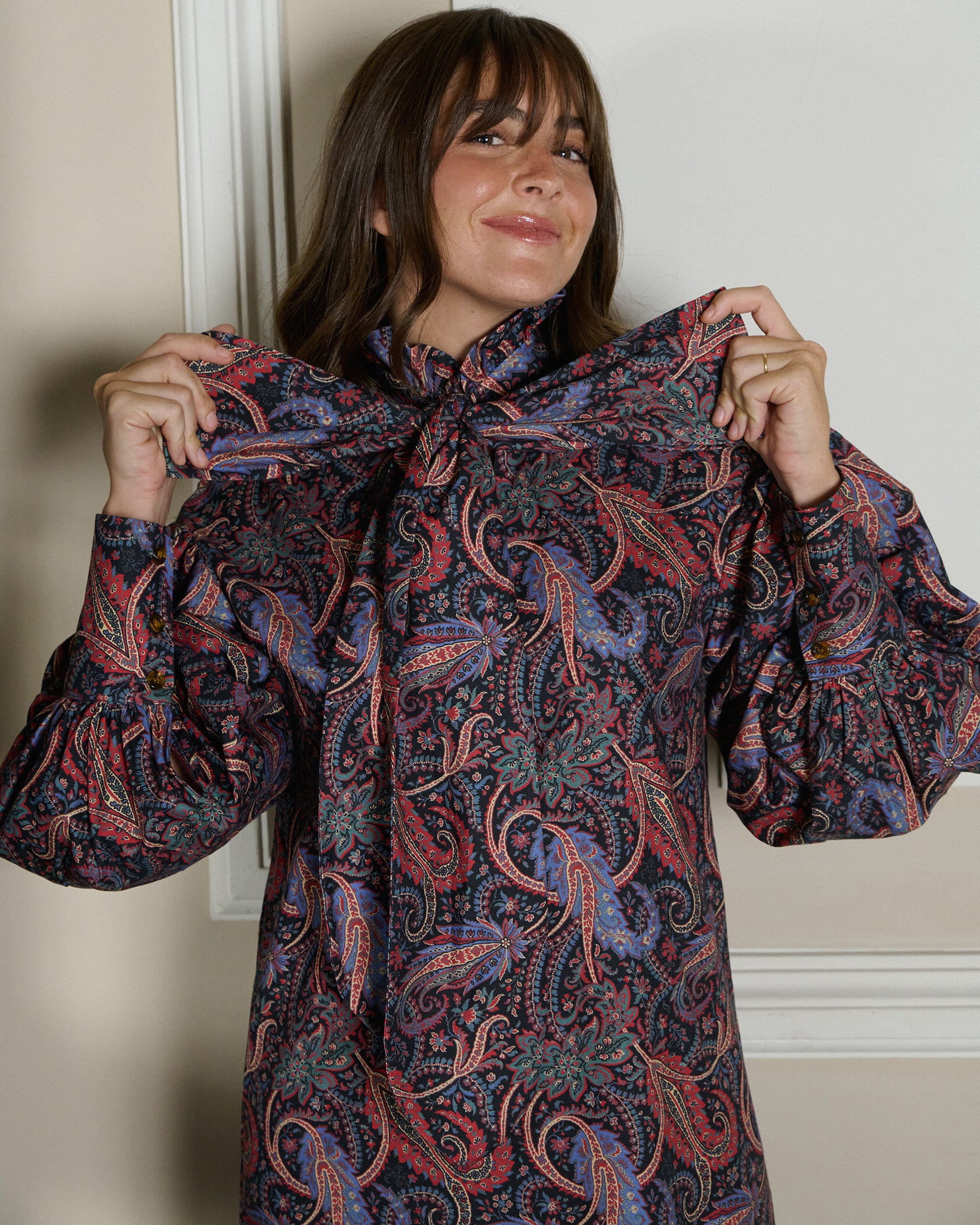 Paisley Tie Dress