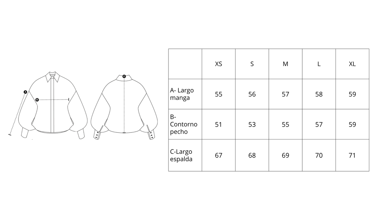 Guía de tallas de Lusitano Shirt